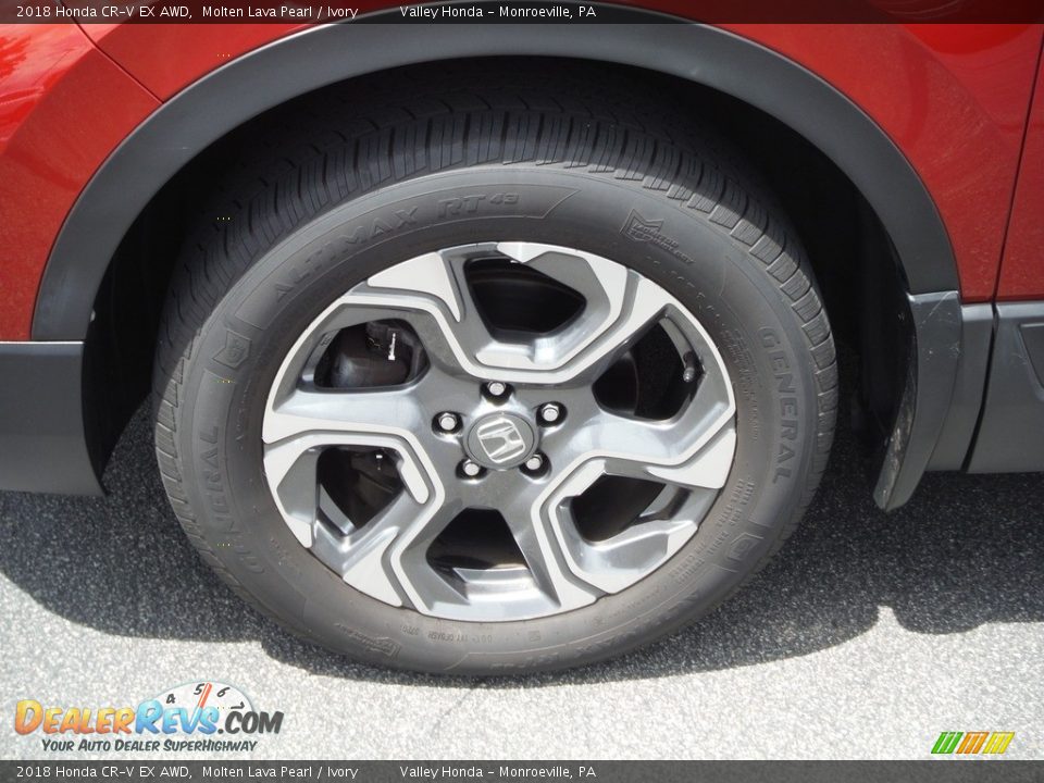 2018 Honda CR-V EX AWD Molten Lava Pearl / Ivory Photo #4