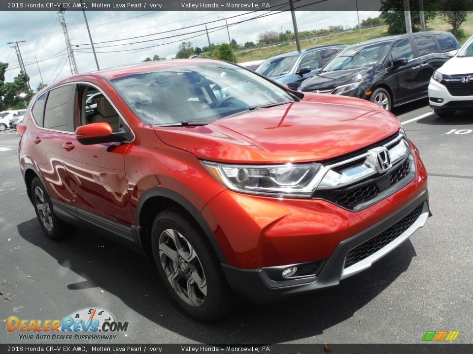 Front 3/4 View of 2018 Honda CR-V EX AWD Photo #6