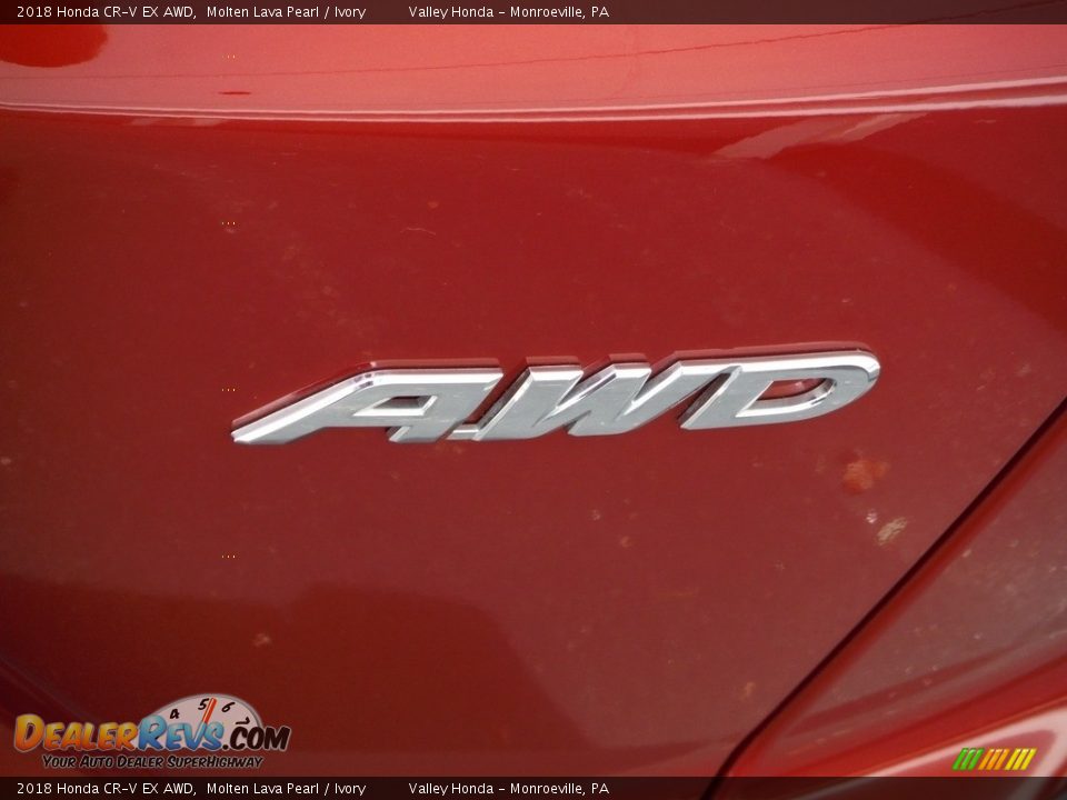 2018 Honda CR-V EX AWD Molten Lava Pearl / Ivory Photo #9