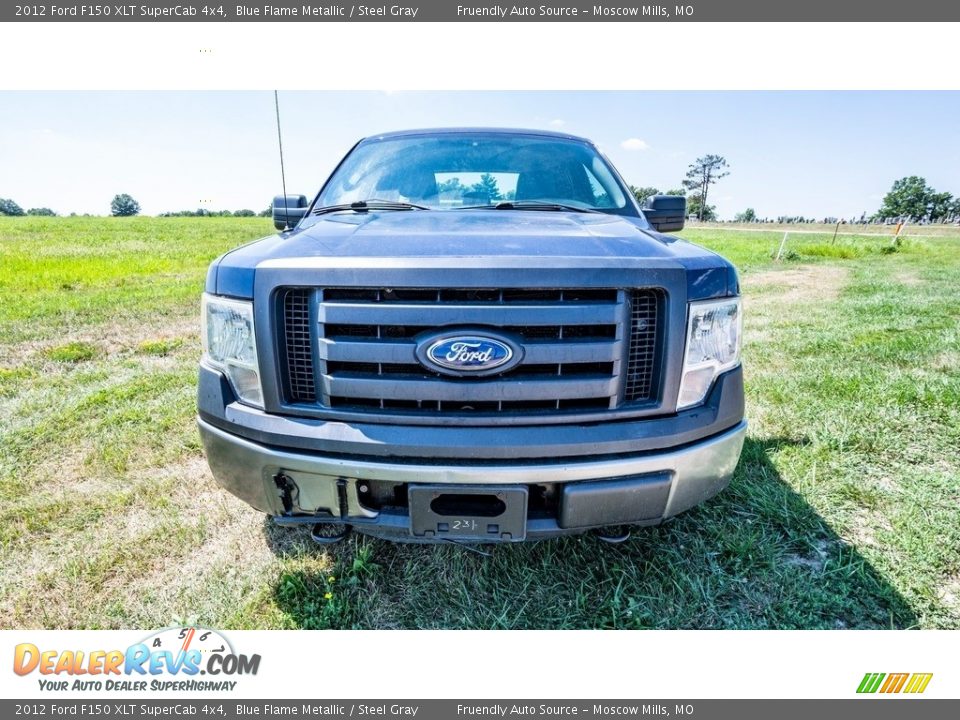 2012 Ford F150 XLT SuperCab 4x4 Blue Flame Metallic / Steel Gray Photo #9
