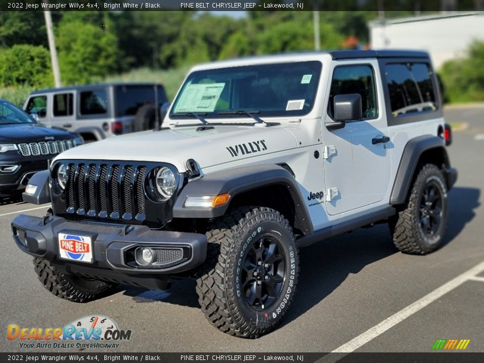 2022 Jeep Wrangler Willys 4x4 Bright White / Black Photo #1