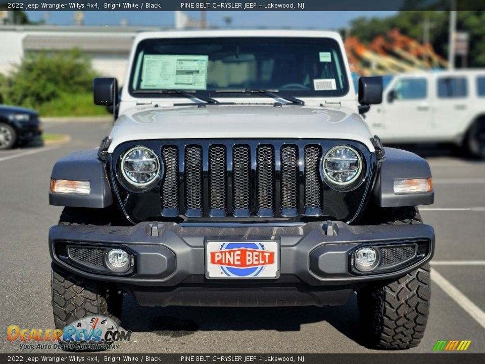 2022 Jeep Wrangler Willys 4x4 Bright White / Black Photo #3