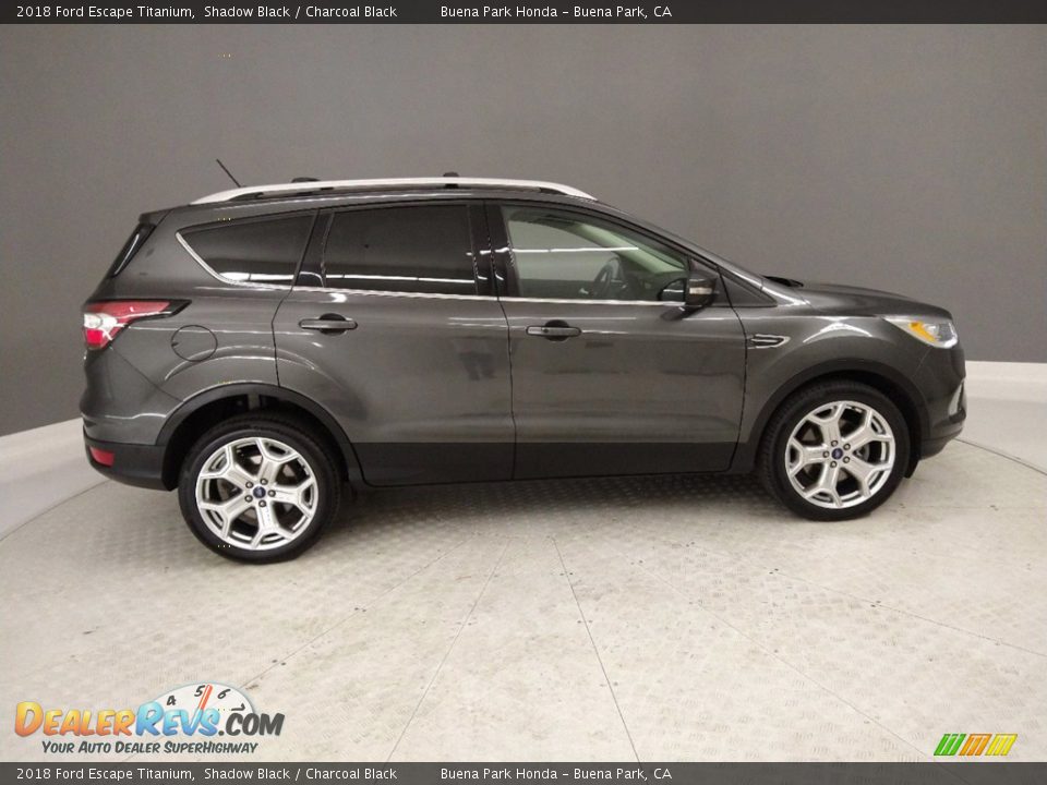 2018 Ford Escape Titanium Shadow Black / Charcoal Black Photo #5