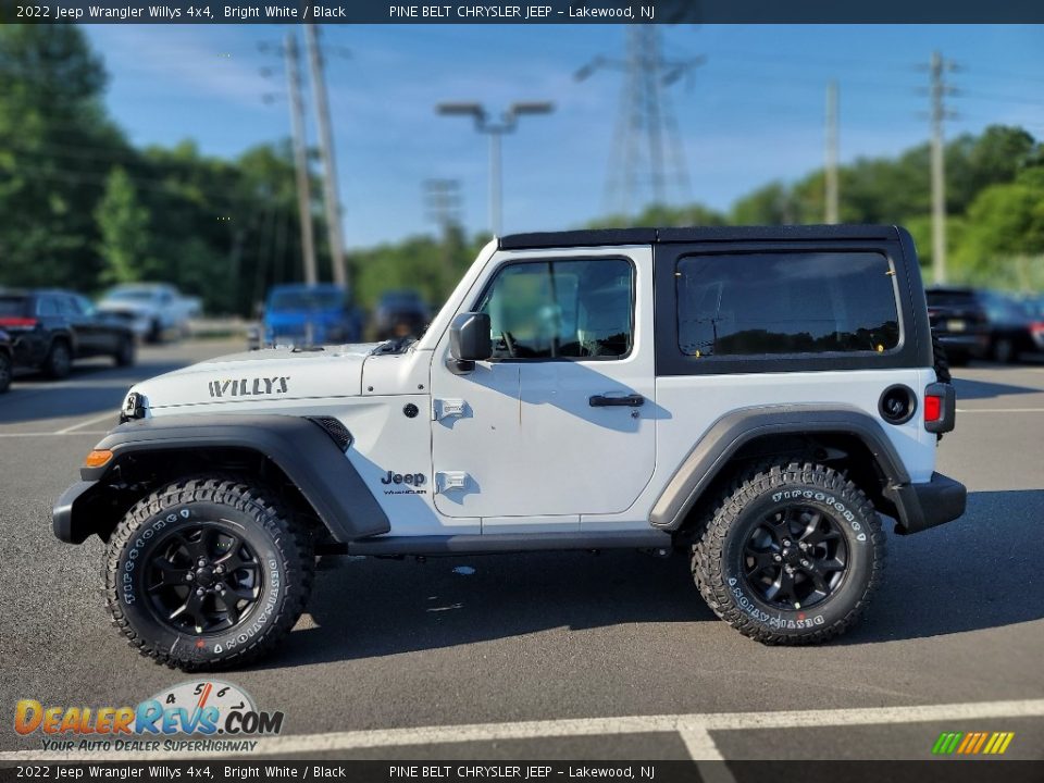 Bright White 2022 Jeep Wrangler Willys 4x4 Photo #4