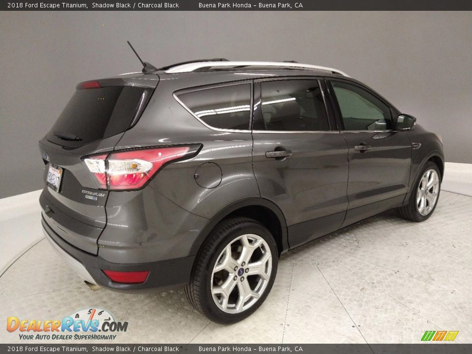 2018 Ford Escape Titanium Shadow Black / Charcoal Black Photo #6