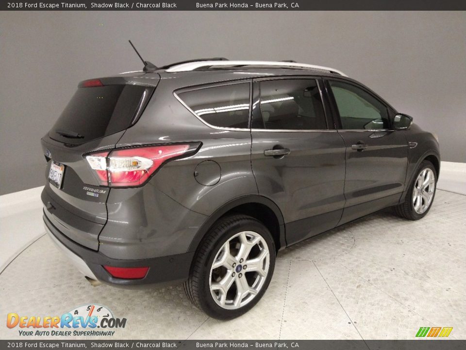 2018 Ford Escape Titanium Shadow Black / Charcoal Black Photo #7