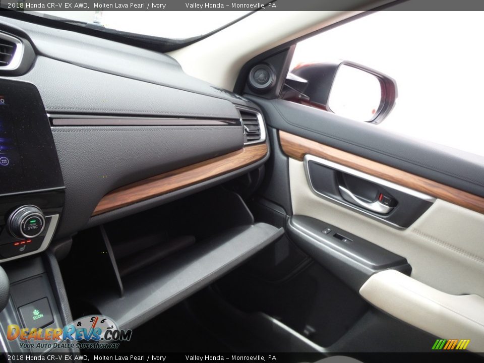 2018 Honda CR-V EX AWD Molten Lava Pearl / Ivory Photo #20