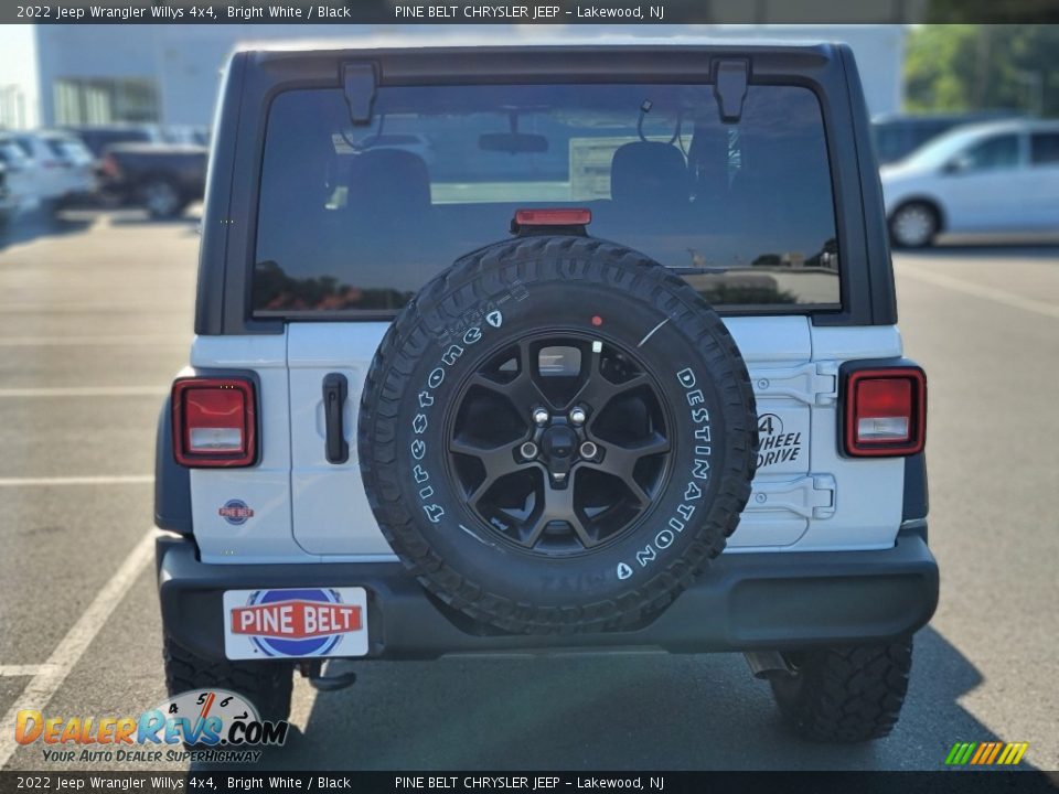 2022 Jeep Wrangler Willys 4x4 Bright White / Black Photo #7