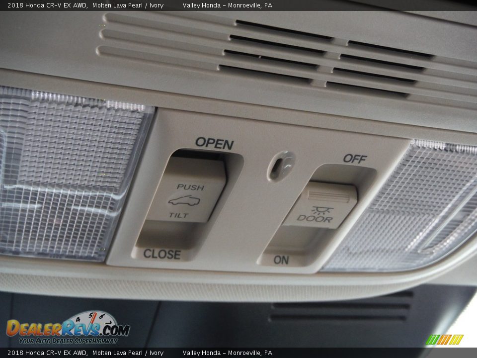 2018 Honda CR-V EX AWD Molten Lava Pearl / Ivory Photo #24