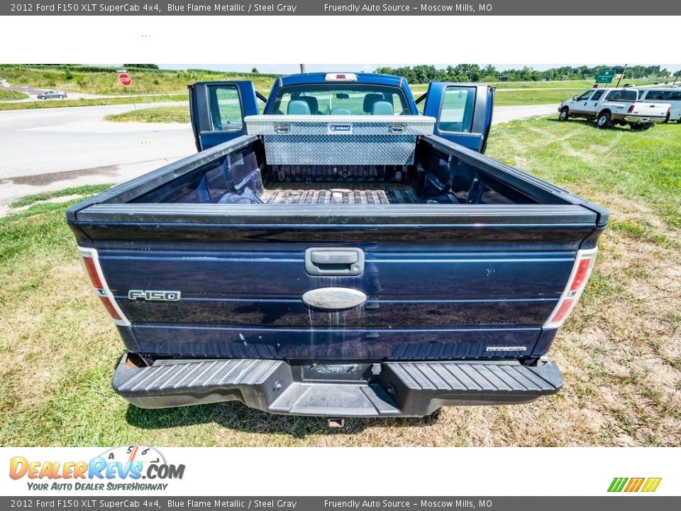 2012 Ford F150 XLT SuperCab 4x4 Blue Flame Metallic / Steel Gray Photo #20