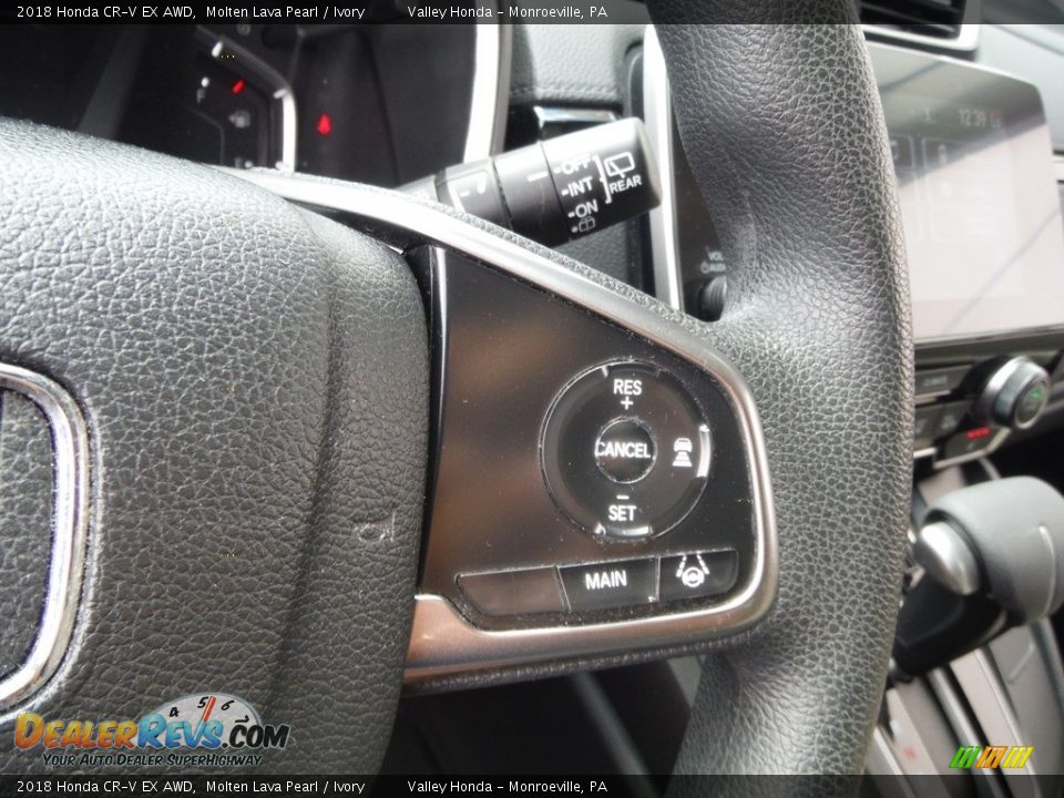 2018 Honda CR-V EX AWD Molten Lava Pearl / Ivory Photo #28