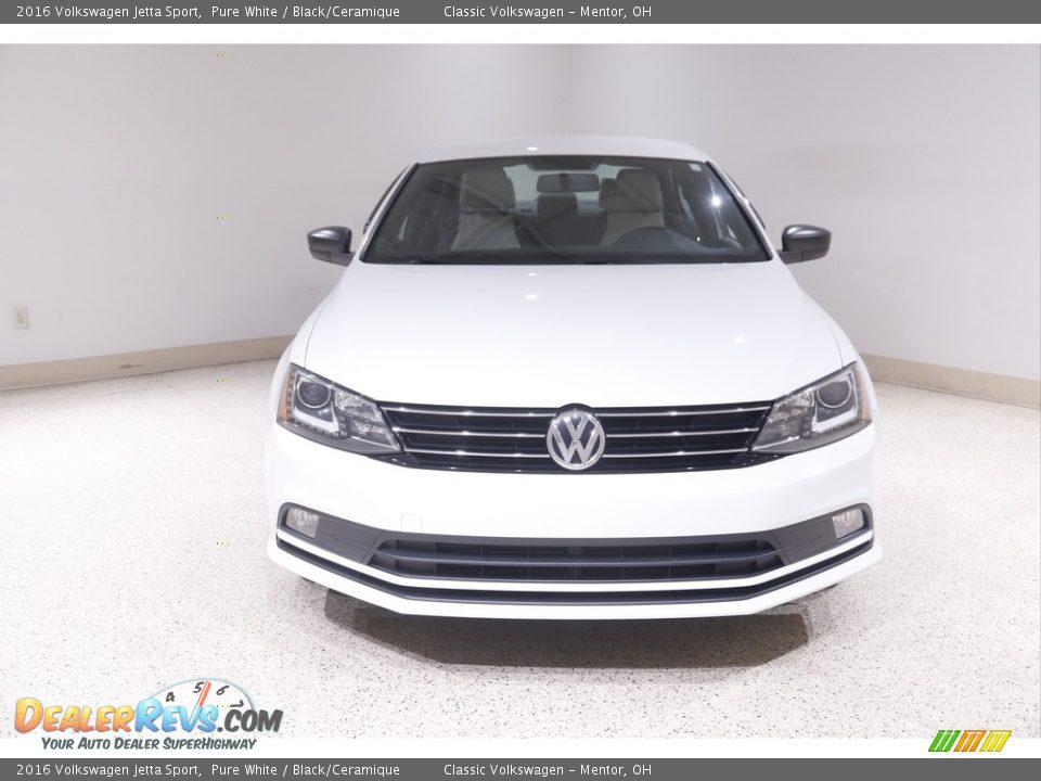 2016 Volkswagen Jetta Sport Pure White / Black/Ceramique Photo #2