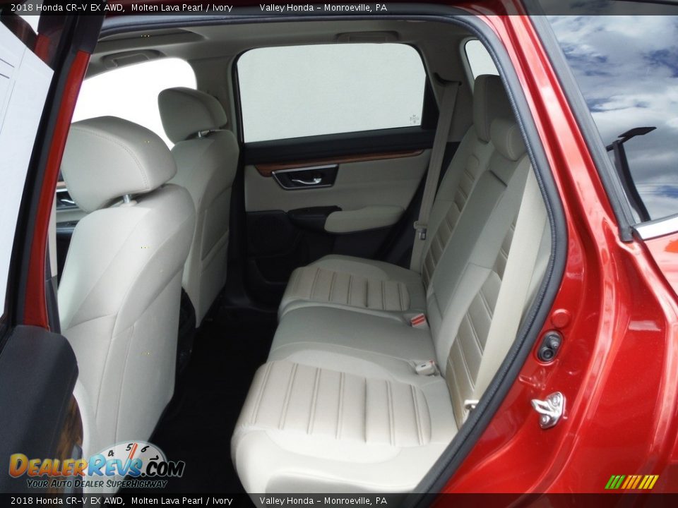 2018 Honda CR-V EX AWD Molten Lava Pearl / Ivory Photo #30