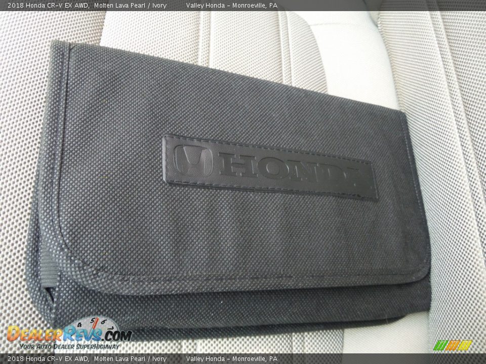 2018 Honda CR-V EX AWD Molten Lava Pearl / Ivory Photo #33