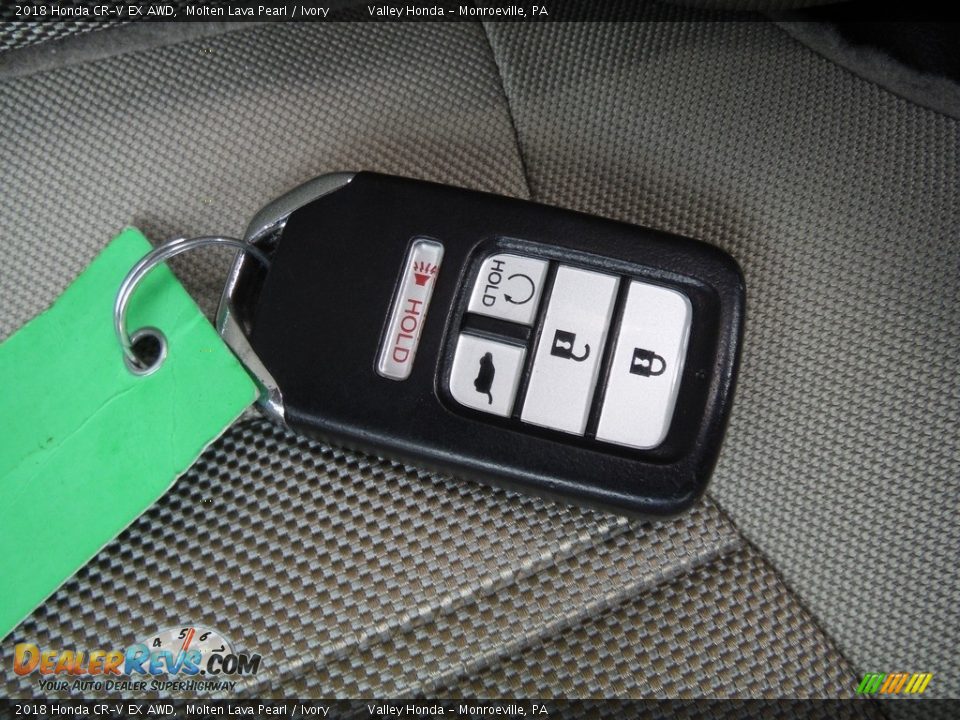 2018 Honda CR-V EX AWD Molten Lava Pearl / Ivory Photo #34