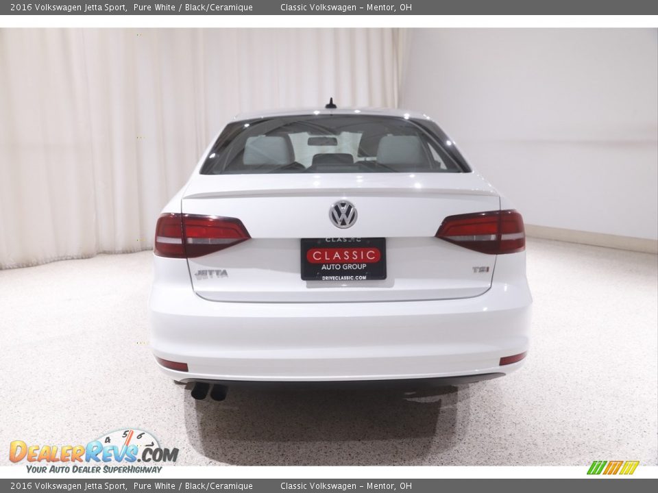 2016 Volkswagen Jetta Sport Pure White / Black/Ceramique Photo #18