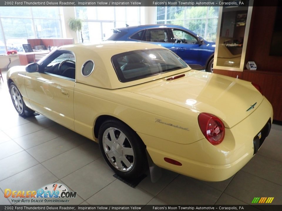 2002 Ford Thunderbird Deluxe Roadster Inspiration Yellow / Inspiration Yellow Photo #2