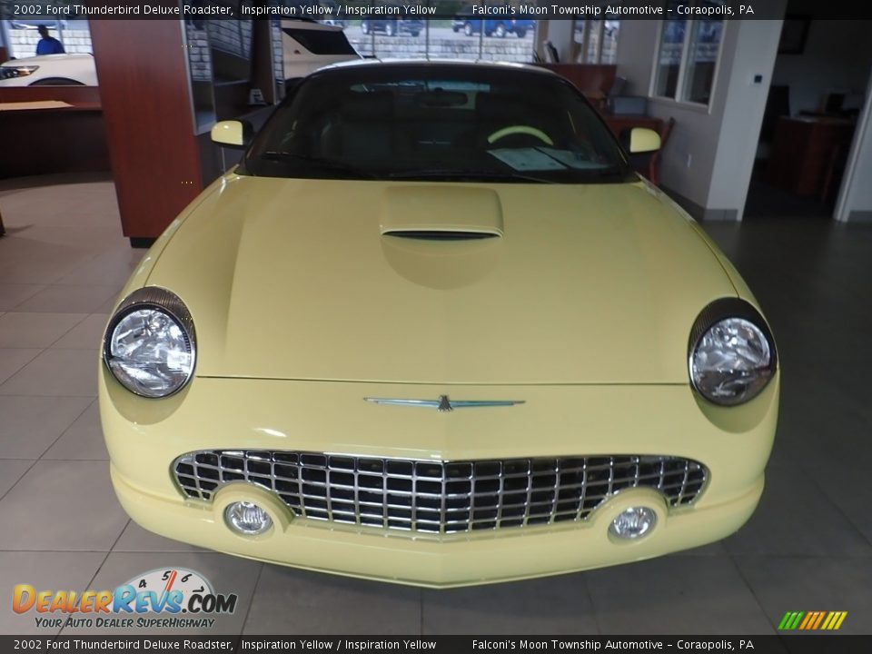 2002 Ford Thunderbird Deluxe Roadster Inspiration Yellow / Inspiration Yellow Photo #6