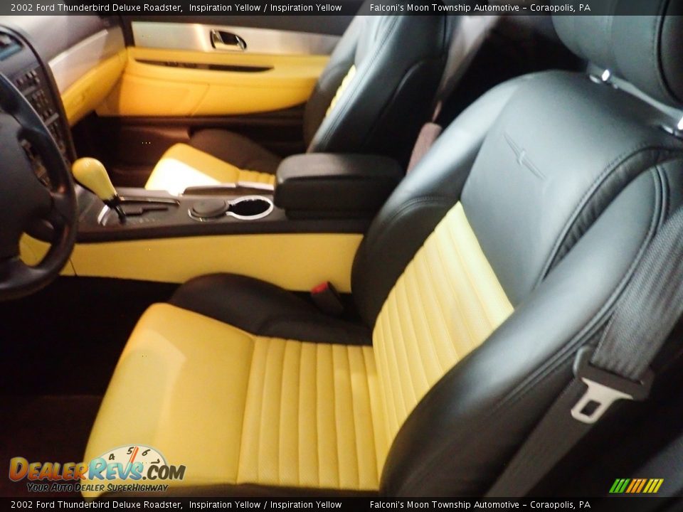 2002 Ford Thunderbird Deluxe Roadster Inspiration Yellow / Inspiration Yellow Photo #12