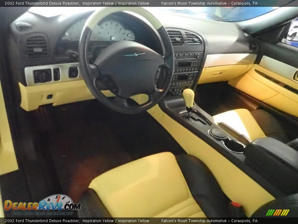 2002 Ford Thunderbird Deluxe Roadster Inspiration Yellow / Inspiration Yellow Photo #13