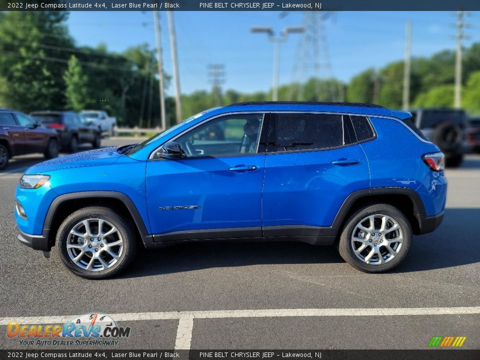 2022 Jeep Compass Latitude 4x4 Laser Blue Pearl / Black Photo #4
