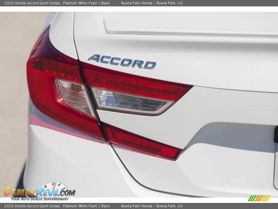 2020 Honda Accord Sport Sedan Platinum White Pearl / Black Photo #10