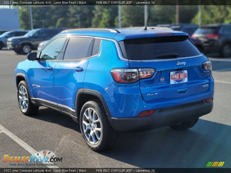 2022 Jeep Compass Latitude 4x4 Laser Blue Pearl / Black Photo #6