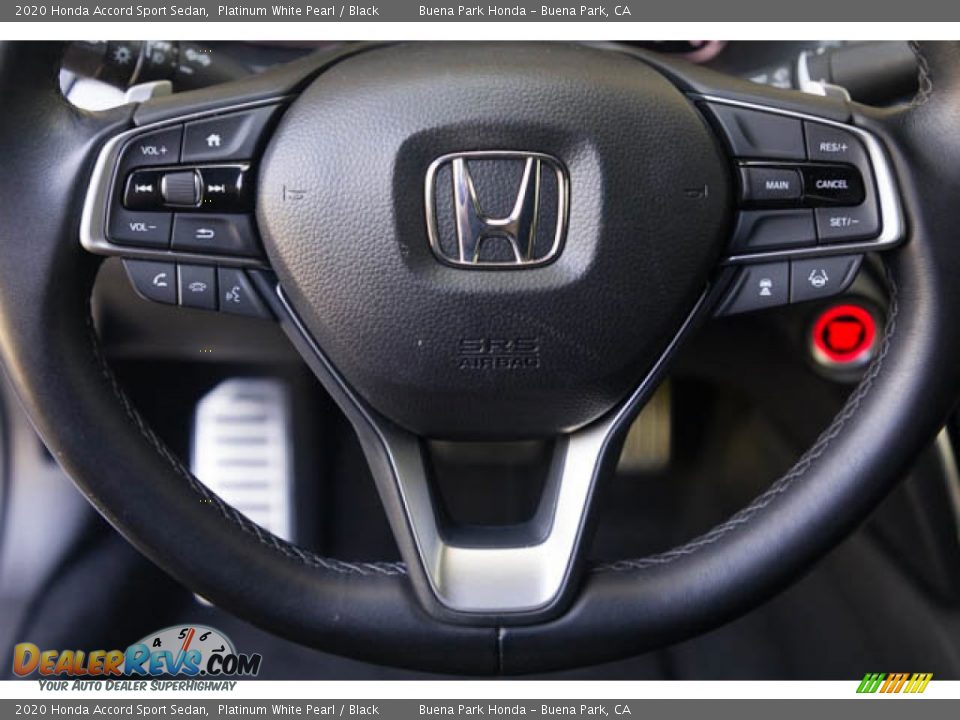 2020 Honda Accord Sport Sedan Platinum White Pearl / Black Photo #13