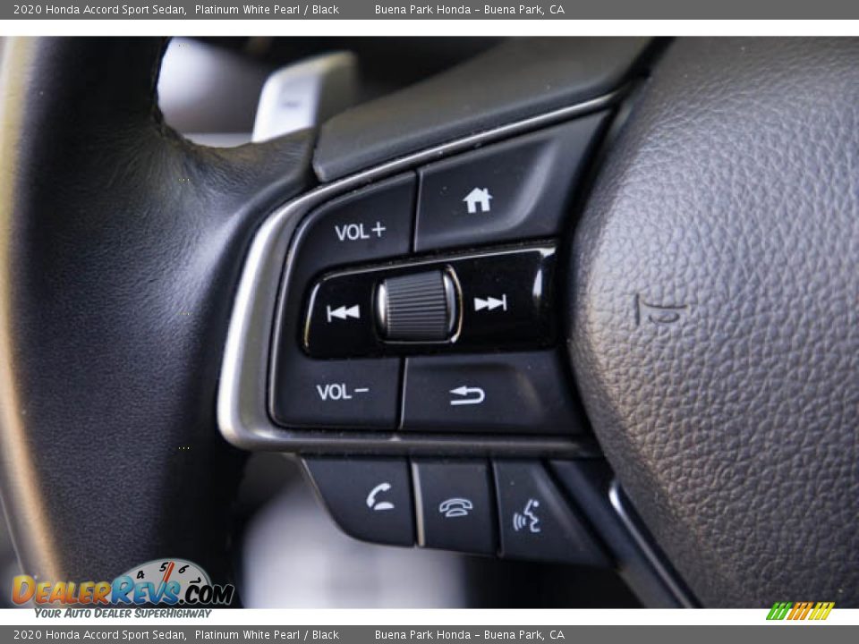 2020 Honda Accord Sport Sedan Platinum White Pearl / Black Photo #14