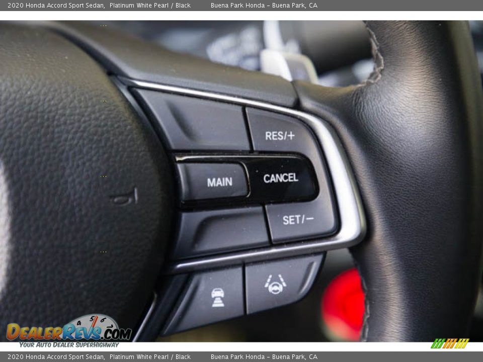 2020 Honda Accord Sport Sedan Platinum White Pearl / Black Photo #15