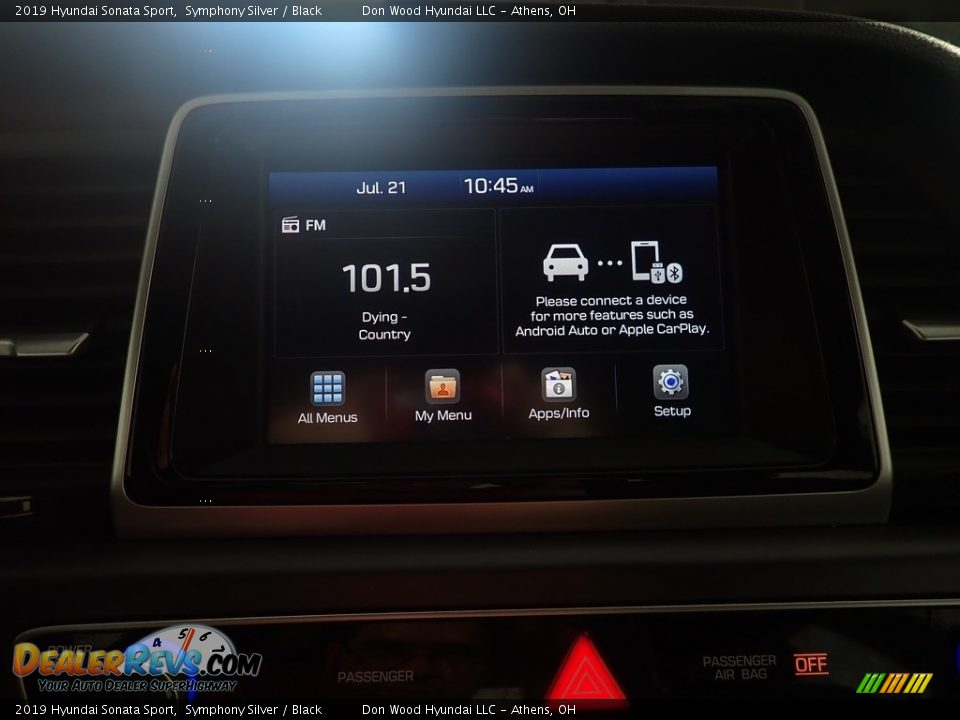 2019 Hyundai Sonata Sport Symphony Silver / Black Photo #28