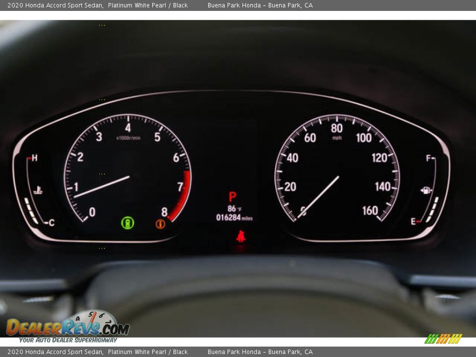 2020 Honda Accord Sport Sedan Platinum White Pearl / Black Photo #28