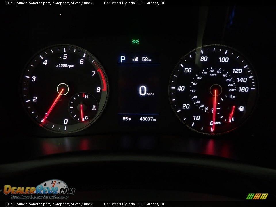 2019 Hyundai Sonata Sport Symphony Silver / Black Photo #30