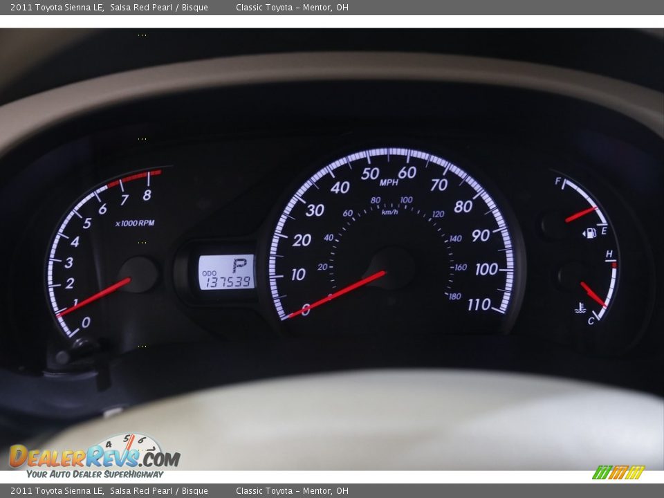 2011 Toyota Sienna LE Salsa Red Pearl / Bisque Photo #8