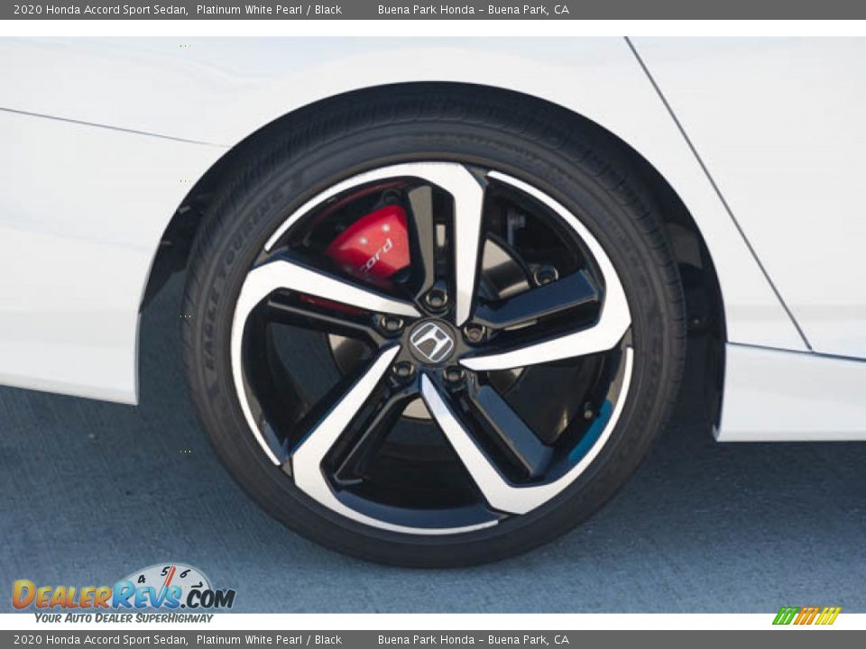 2020 Honda Accord Sport Sedan Platinum White Pearl / Black Photo #35