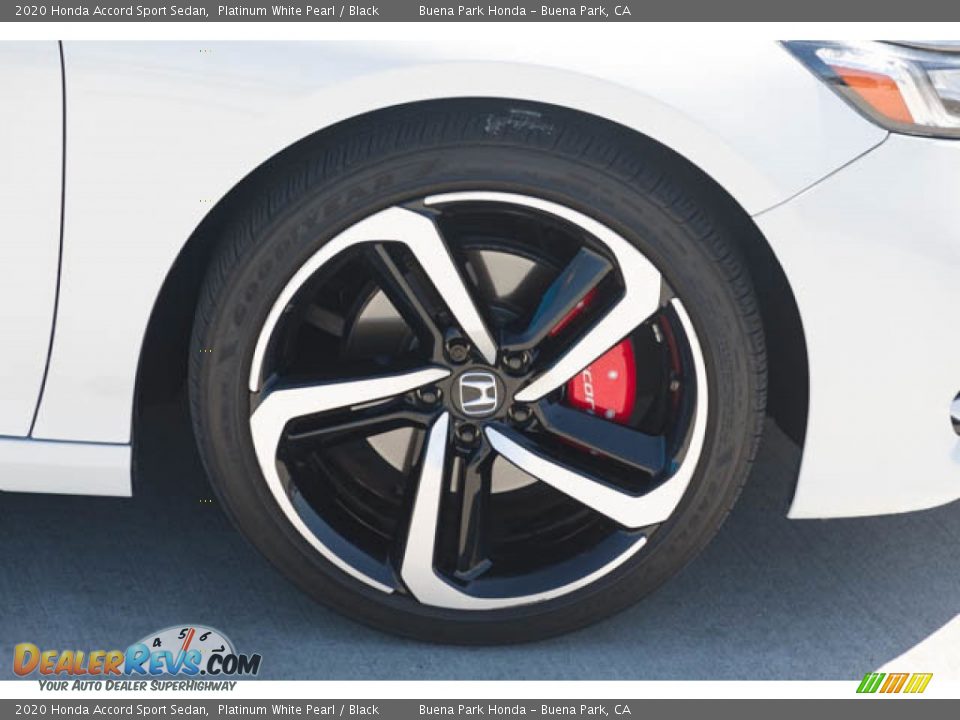 2020 Honda Accord Sport Sedan Platinum White Pearl / Black Photo #36