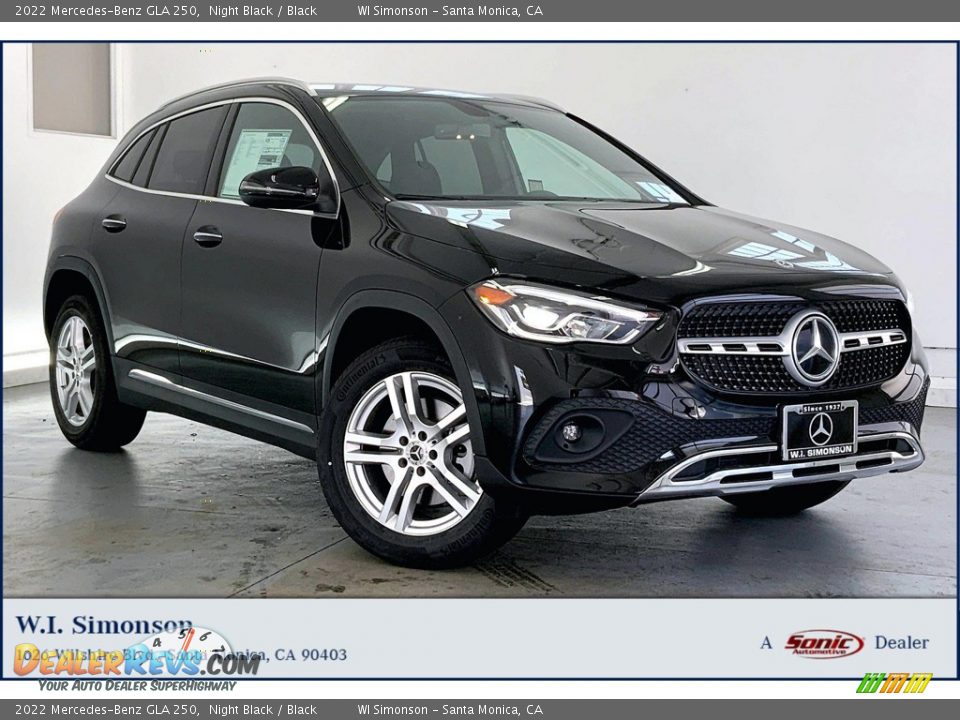 2022 Mercedes-Benz GLA 250 Night Black / Black Photo #1