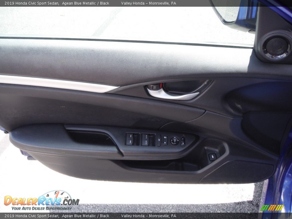 2019 Honda Civic Sport Sedan Agean Blue Metallic / Black Photo #10