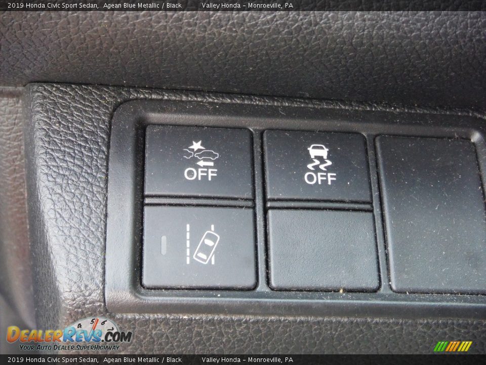 2019 Honda Civic Sport Sedan Agean Blue Metallic / Black Photo #13