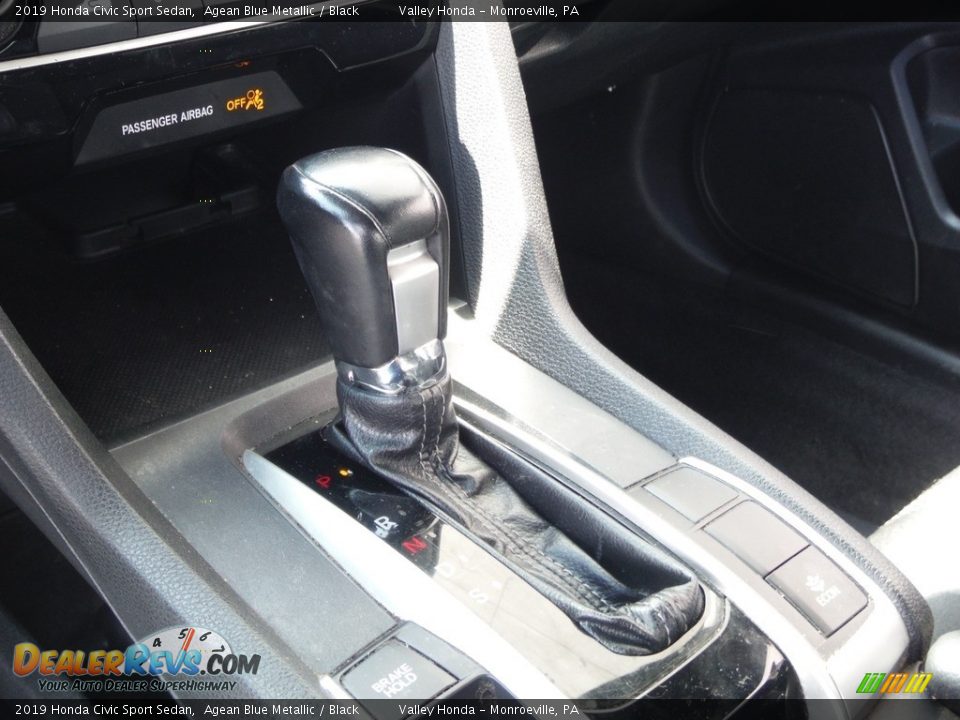 2019 Honda Civic Sport Sedan Agean Blue Metallic / Black Photo #15