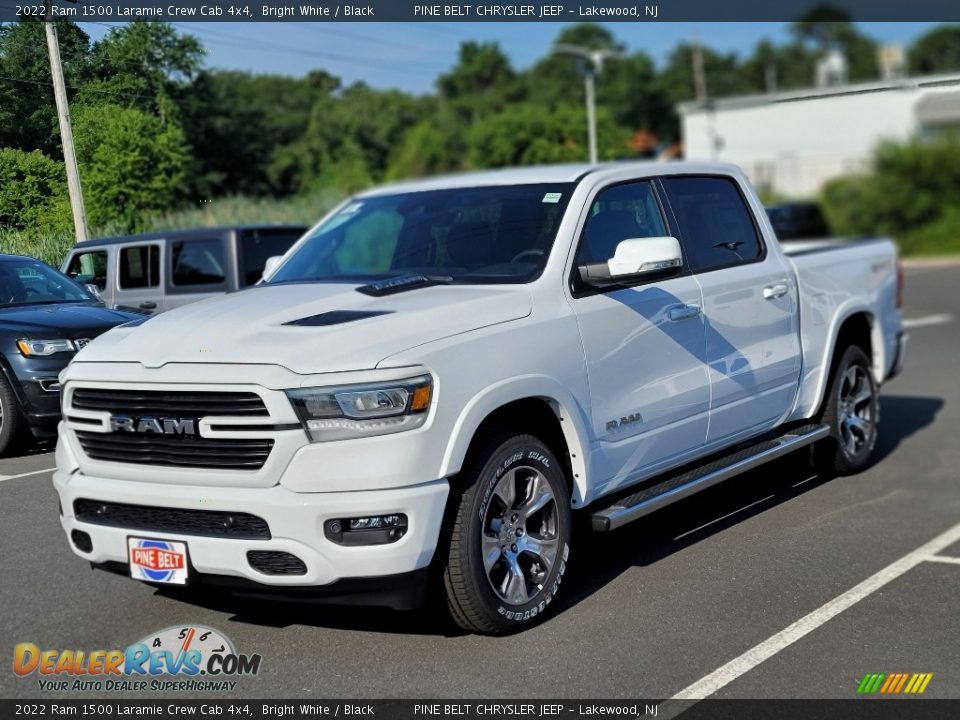 2022 Ram 1500 Laramie Crew Cab 4x4 Bright White / Black Photo #1