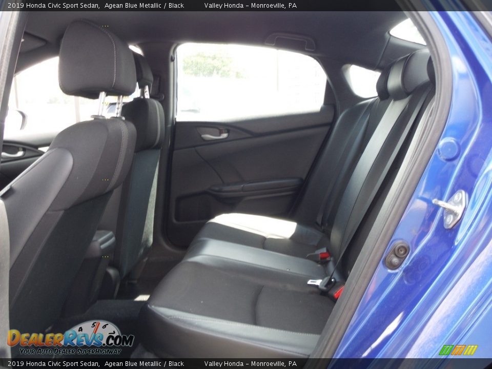 2019 Honda Civic Sport Sedan Agean Blue Metallic / Black Photo #23