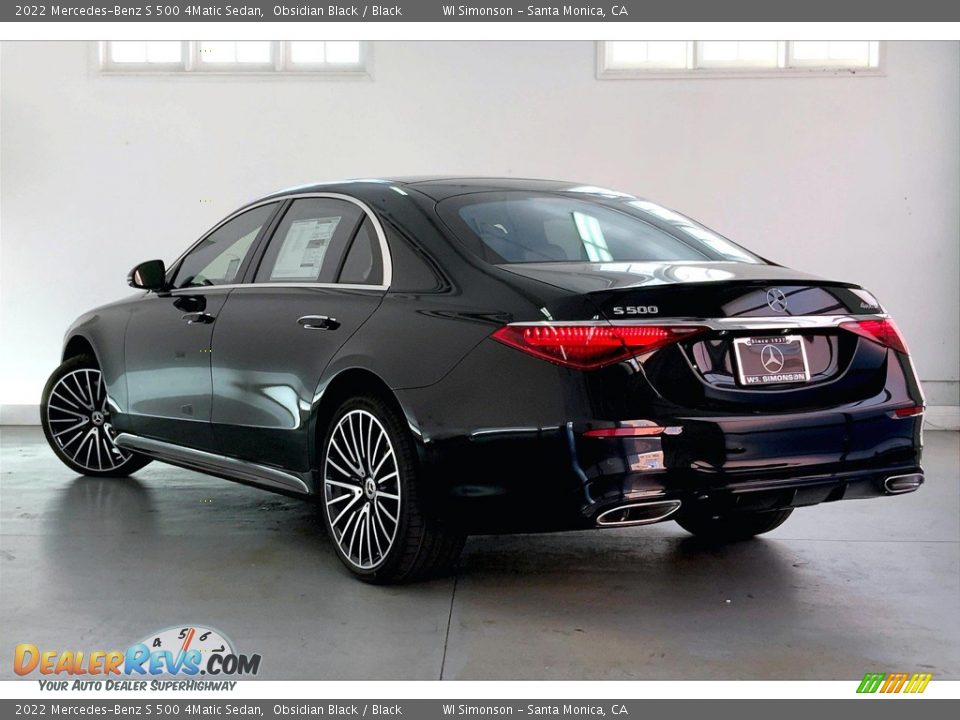 2022 Mercedes-Benz S 500 4Matic Sedan Obsidian Black / Black Photo #2