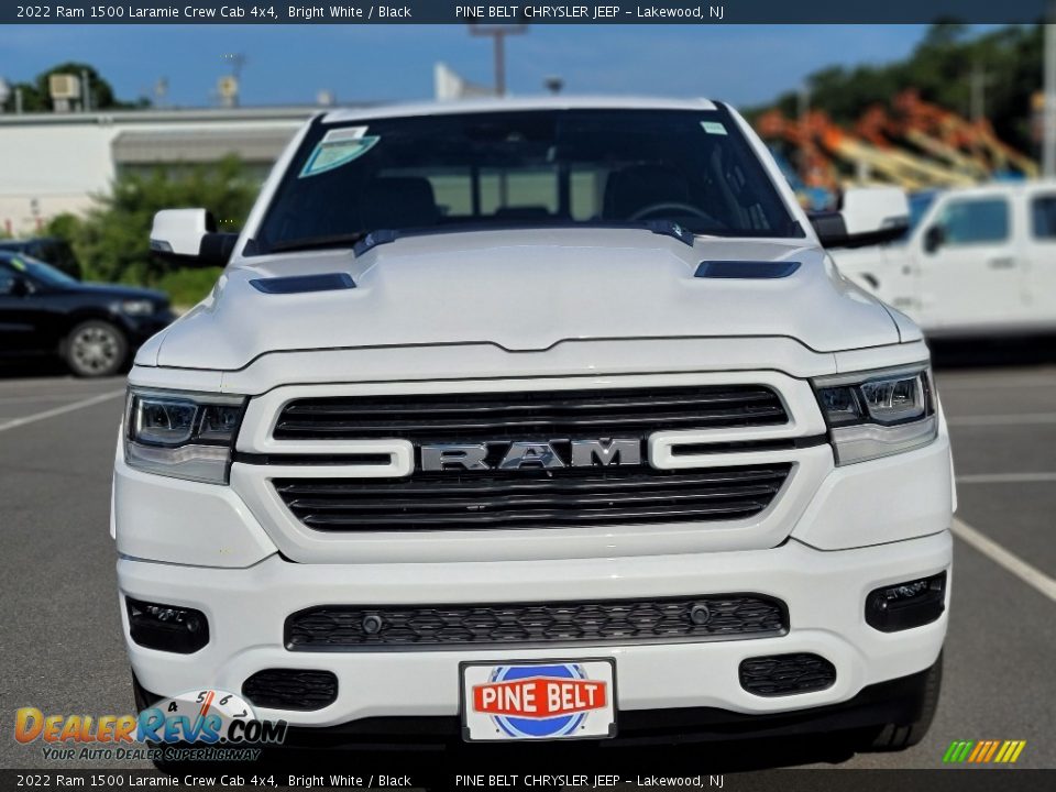 2022 Ram 1500 Laramie Crew Cab 4x4 Bright White / Black Photo #3