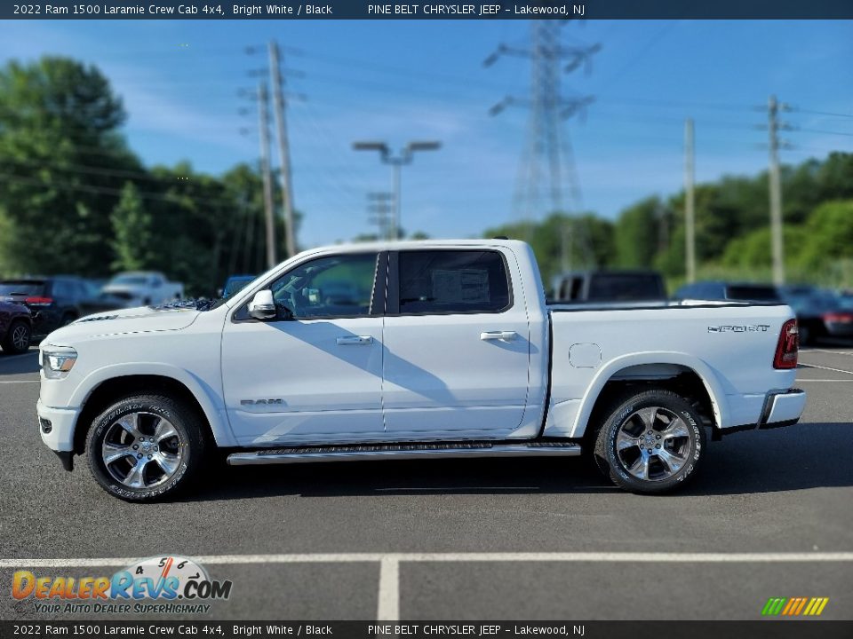 2022 Ram 1500 Laramie Crew Cab 4x4 Bright White / Black Photo #4