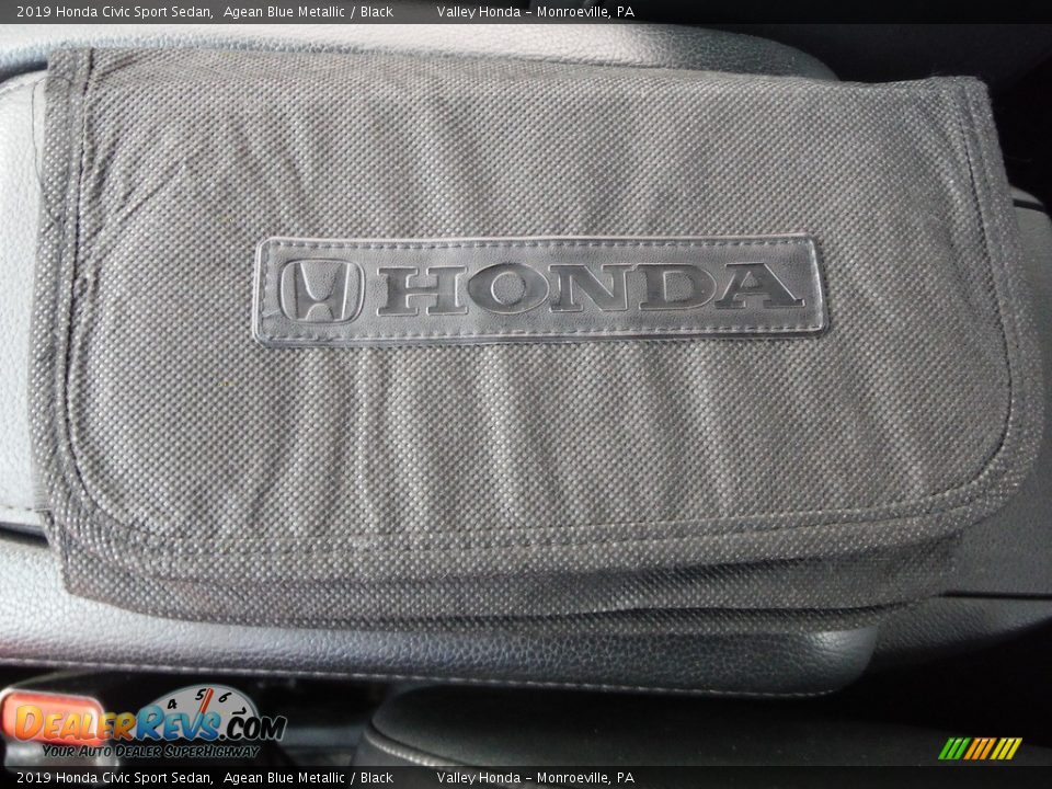 2019 Honda Civic Sport Sedan Agean Blue Metallic / Black Photo #26
