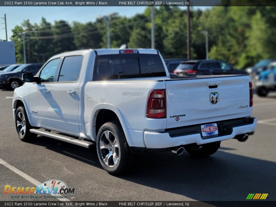 2022 Ram 1500 Laramie Crew Cab 4x4 Bright White / Black Photo #6