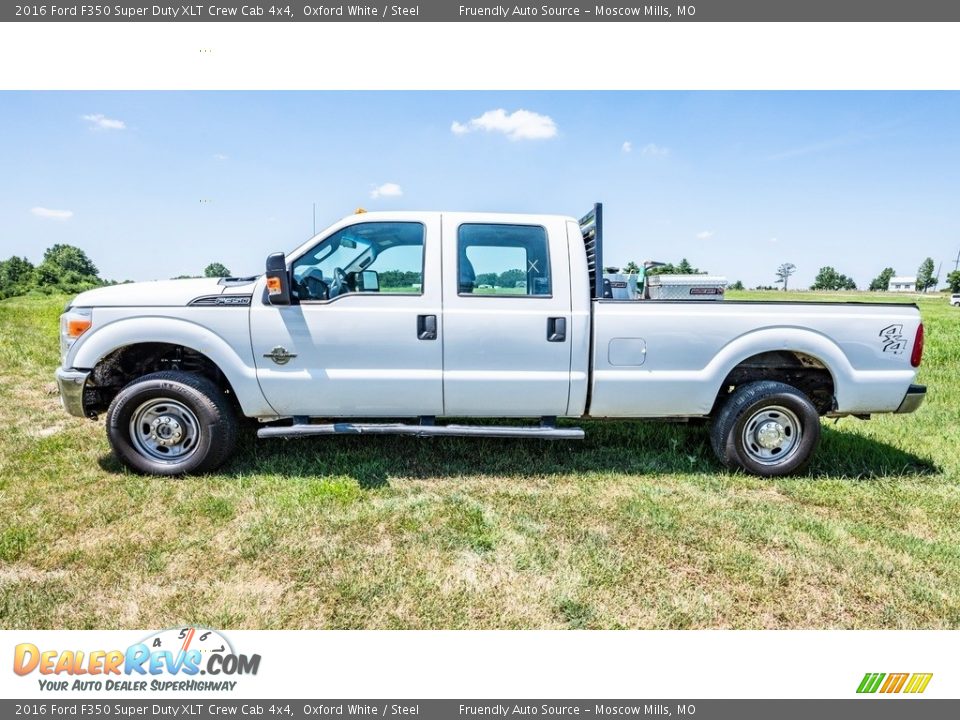 2016 Ford F350 Super Duty XLT Crew Cab 4x4 Oxford White / Steel Photo #7