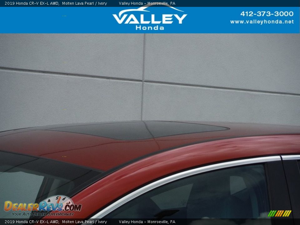 2019 Honda CR-V EX-L AWD Molten Lava Pearl / Ivory Photo #3