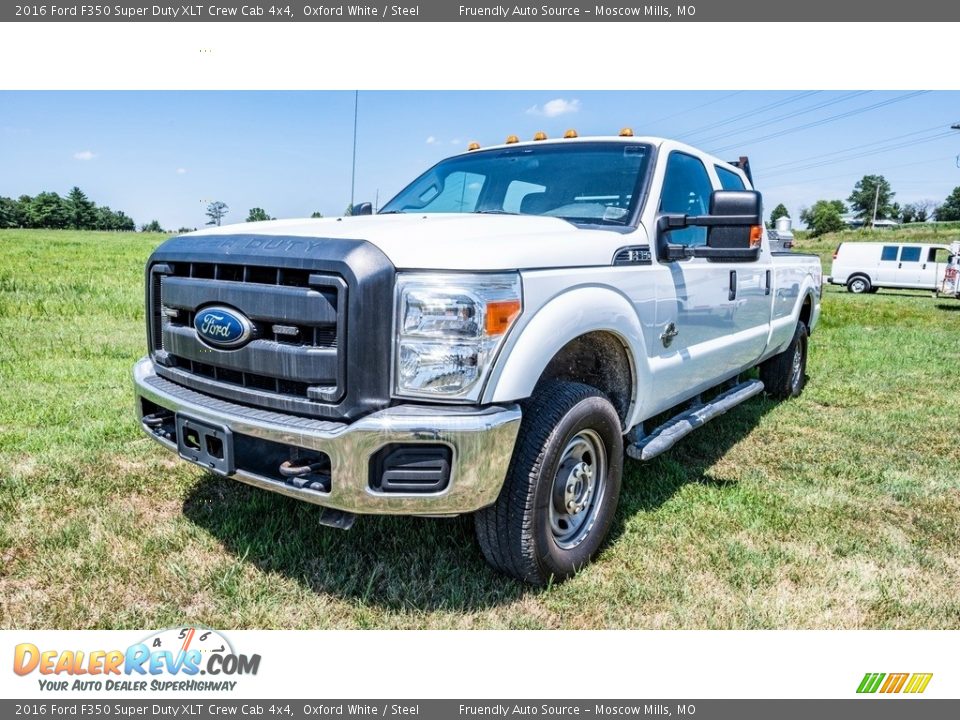 2016 Ford F350 Super Duty XLT Crew Cab 4x4 Oxford White / Steel Photo #8